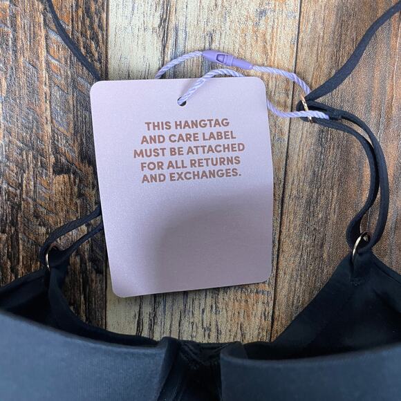 Savage X Fenty by Rihanna Women's 32D Caviar Black Soft N Savage Padded Demi Bra - Picture 3 of 16